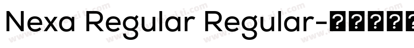 Nexa Regular Regular字体转换
